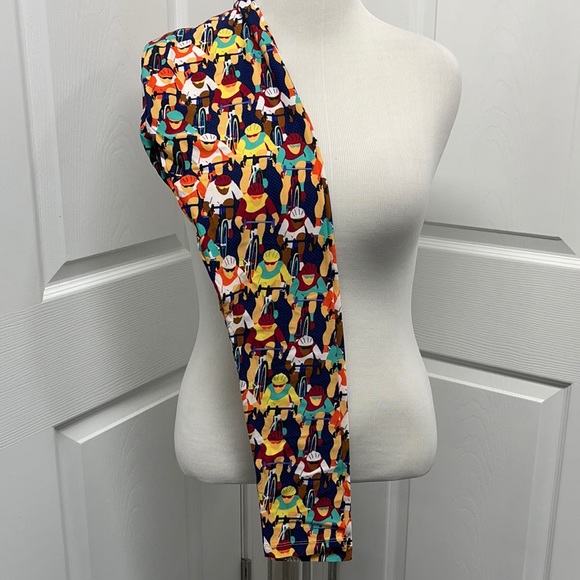 LuLaRoe OS Bicycle Cycling Racing Leggings NWT - Picture 2 of 5